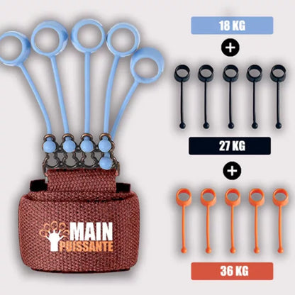 Adjustable Hand Yoga Resistance Band for finger strength training with three tension levels