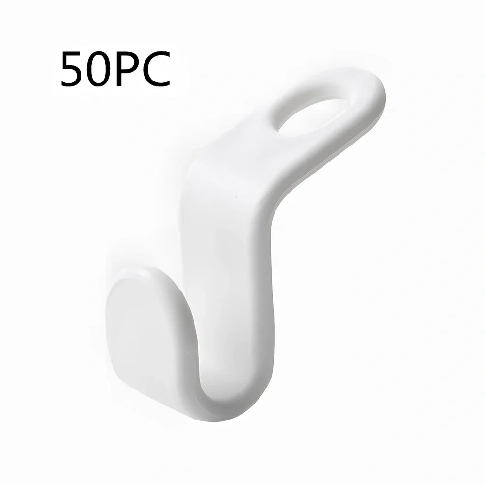 Plastic closet stack hanger rack with 6cm connectors for vertical wardrobe organisation