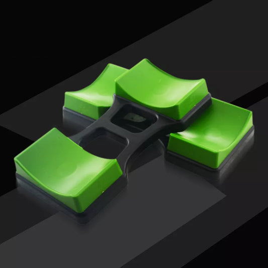 Compact ABS dumbbell rack for home gyms, available in two sizes for space-saving weight storage.