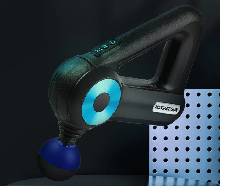 Blueidea Fascia Gun with 12 massage heads for deep muscle relief