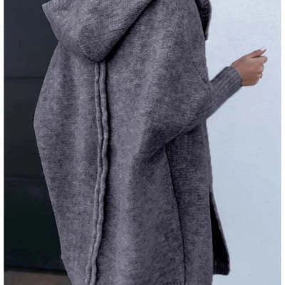 Stylish Bat Sleeve Hooded Cardigan for Women in various colors