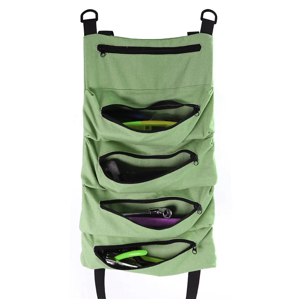 Super Roll Tool Roll Oxford cloth roll-up tool bag in Khaki, Army Green, or Black with 40KG weight bearing