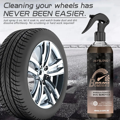 100ml car brake cleanser bottle with sponge and cloth for disc decontamination and rust removal