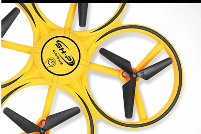 Quadrocopter UFO Induction Flying Saucer with gesture remote control and LED lights