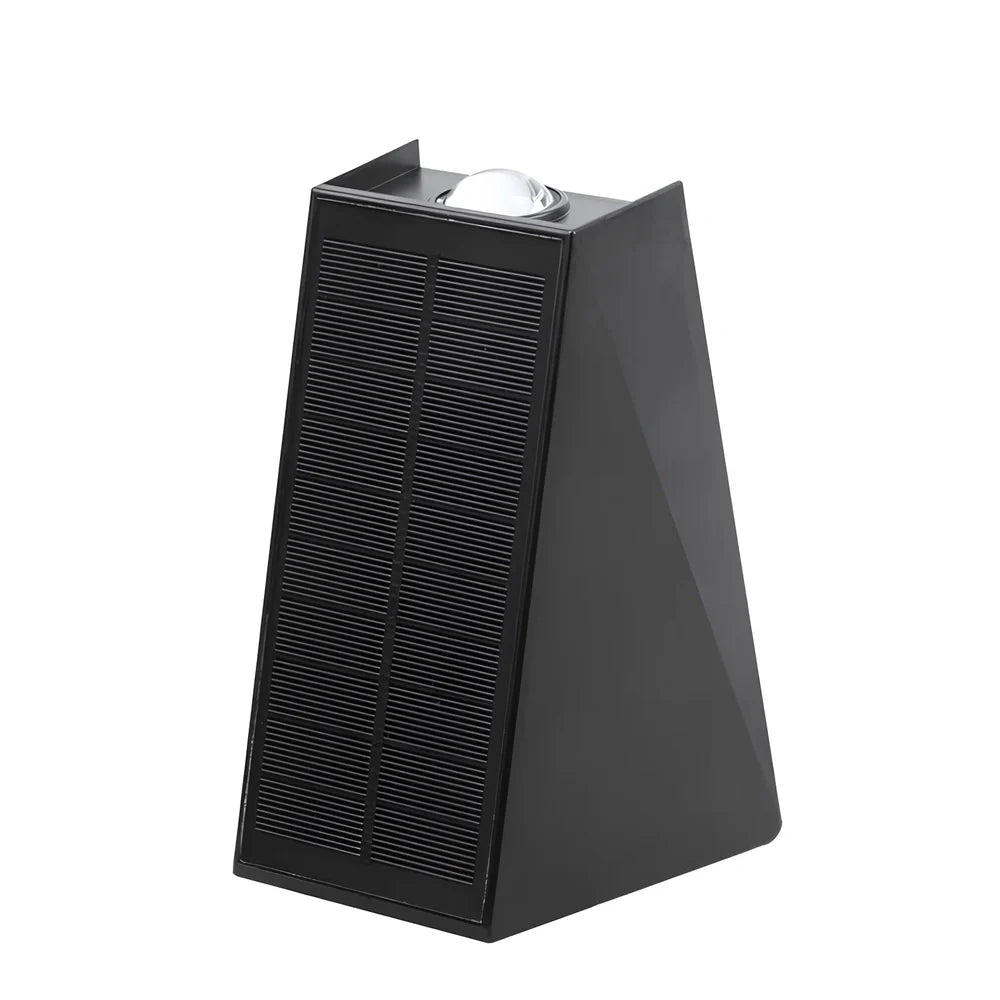 Solar outdoor corridor waterproof wall lamp in ABS with 2000mAh battery and IP66 rating for 6-12 hour LED lighting