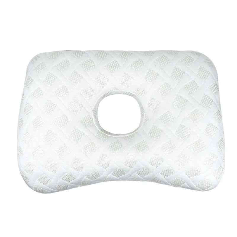 Beauty salon single hole ear pillow in Boer Gray colour, measuring 39x28x6cm with polyester fibre filling