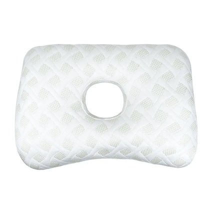 Beauty salon single hole ear pillow in Boer Gray colour, measuring 39x28x6cm with polyester fibre filling
