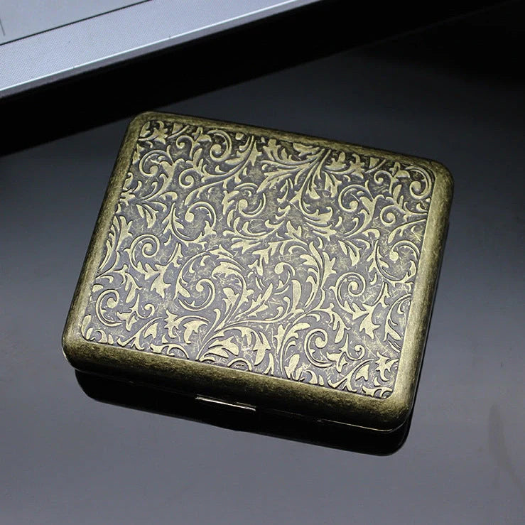 20 stainless steel knurled cigarette holders showing retro metal design with 95mm length and textured grip surface