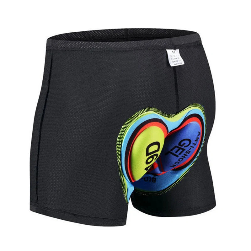 Cycling shorts with 3D shock-resistant gel pads for long-distance comfort