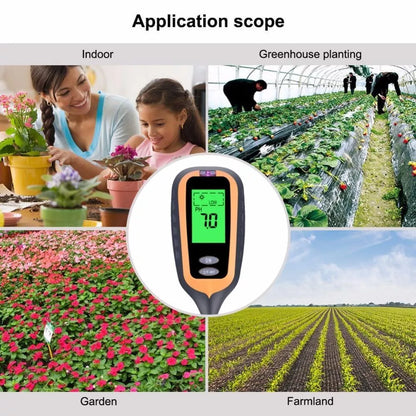 Carbon fiber soil pH tester for accurate garden and farm soil measurements
