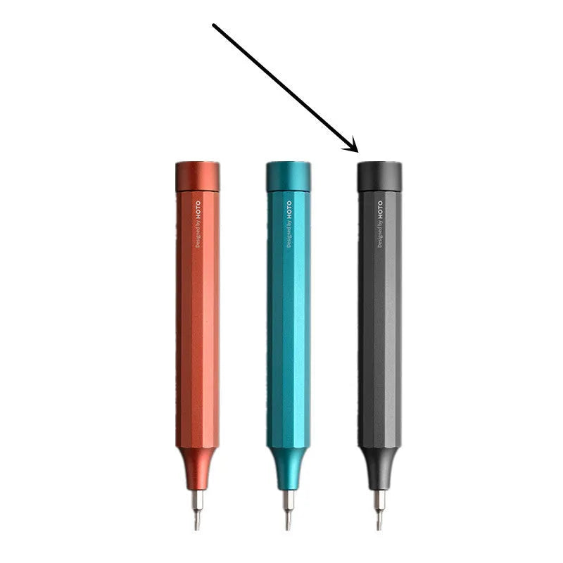 24-in-1 precision repair screwdriver set with magnetic bit storage in aluminium alloy body