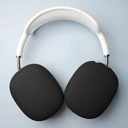 Silicone protective case for AirPods Max, 88x104.5x21.7mm, 1.5mm thick, black or white, soft cover