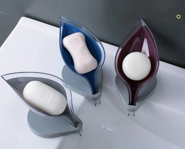 Creative suction cup soap holder for sink organization in multiple colors