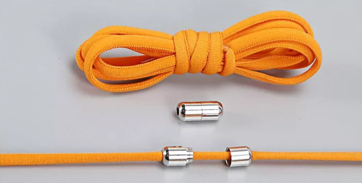 Lazy Laces shoe laces with metal buckles in various colors for a secure fit