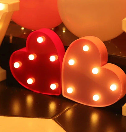 Luminous LED Letter Number Night Light with remote control for weddings and parties
