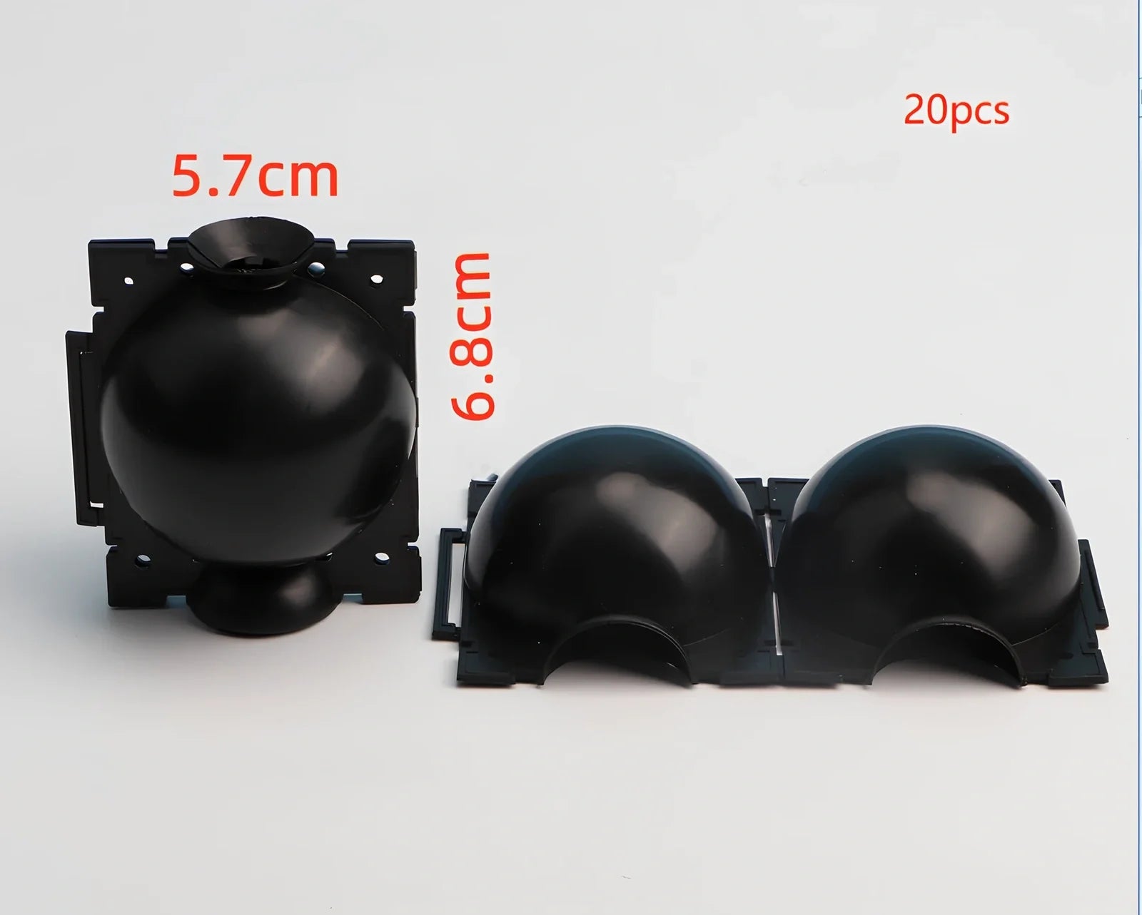 Black PP plastic plant rooting machine box for tree grafting, S size 10cm x 10cm with sealed lid for humidity control