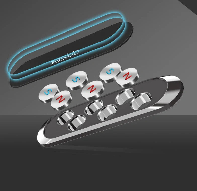 Zinc alloy mobile phone holder with magnet in silver, rose gold, and black grey