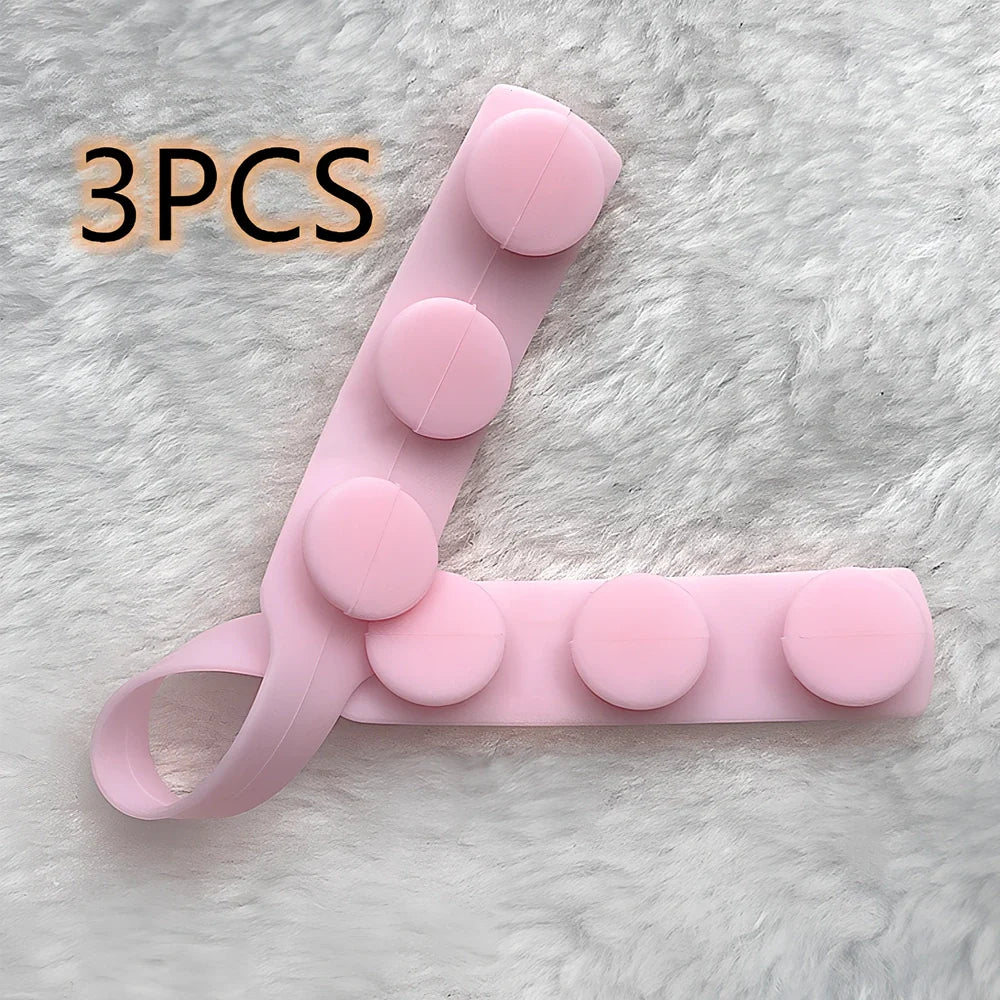 Silicone mask extension strap showing 1.5cm width and colour options including transparent