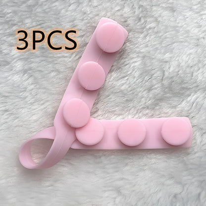Silicone mask extension strap showing 1.5cm width and colour options including transparent