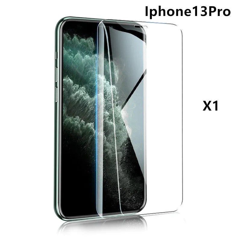 Tempered glass screen protector with 9H hardness and oleophobic coating for iPhone and Samsung phones
