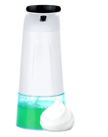 White automatic hand sanitizer dispenser with infrared sensor and 250mL capacity