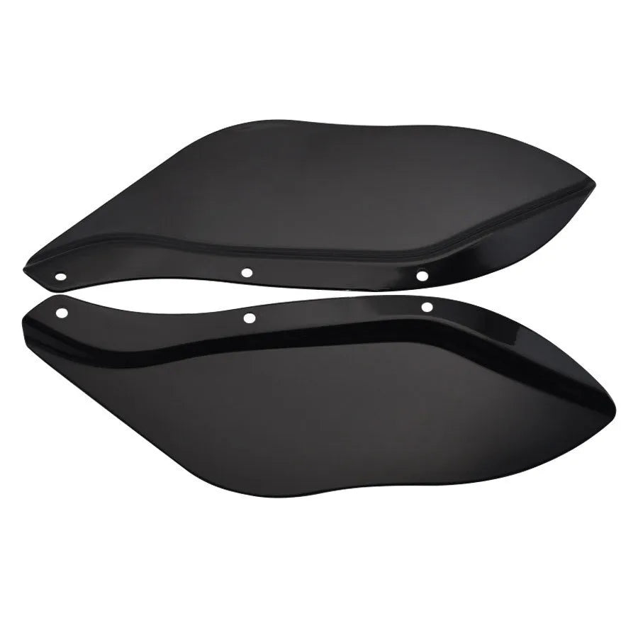 Harley motorcycle black ABS plastic side wind deflector wings for Touring models