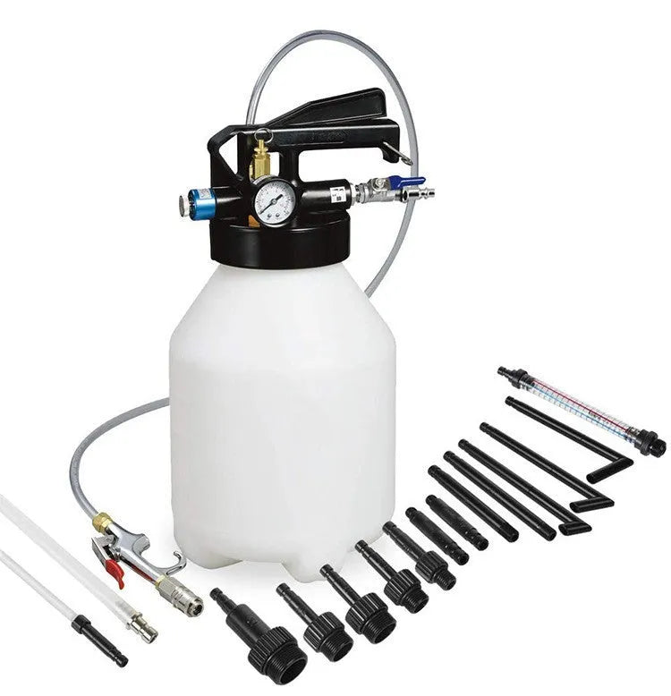 Pneumatic automatic transmission oil changer with 220-watt motor and tank oil filler