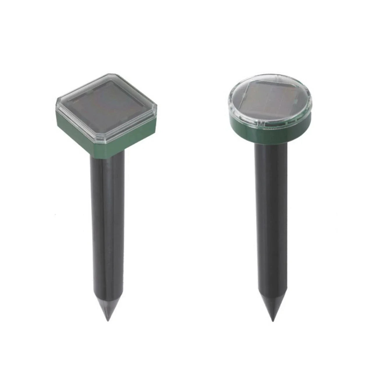 Solar-powered ultrasonic pest repeller with watertight design and 360-degree coverage to deter rodents and snakes in yard and garden