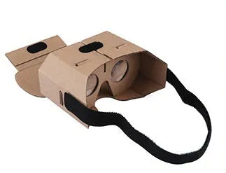 Virtual glasses: 3D carton VR glasses for mobile phones, corrugated paper construction, 153cm by 83cm size