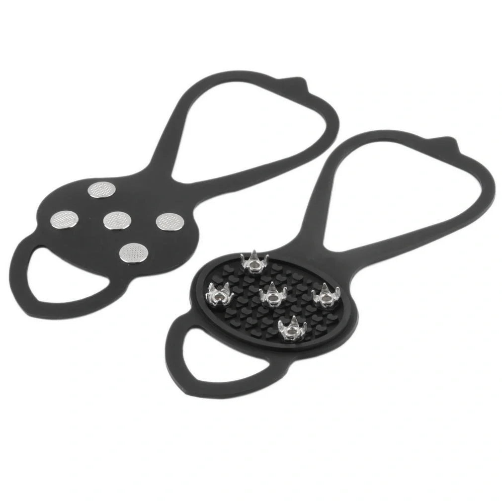 Silicone Non-Slip Shoe Grips for ice and snow safety in multiple colors