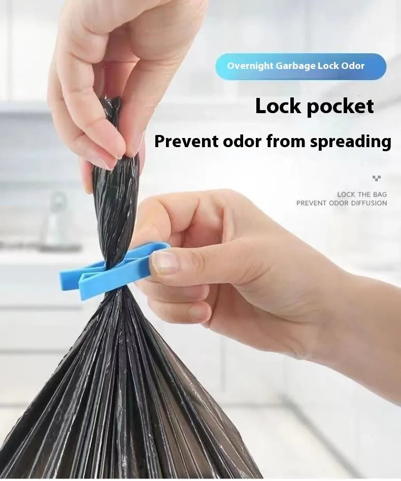 PP plastic non-slip garbage bag fixing clip for securing bin liners.