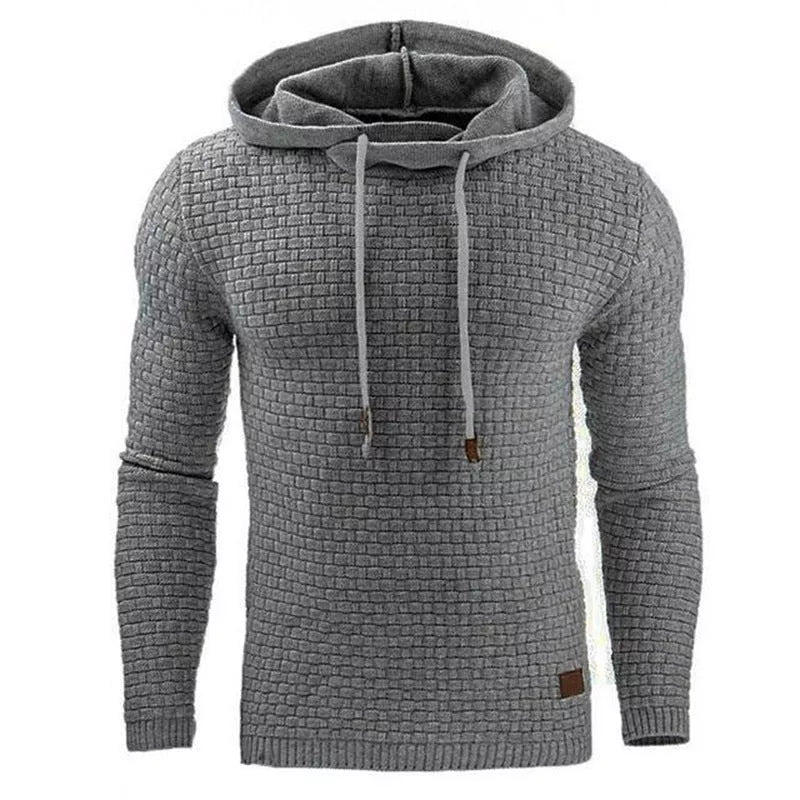 Men's hoodie sweater in various colors and sizes, made from 65% cotton and 35% polyester blend
