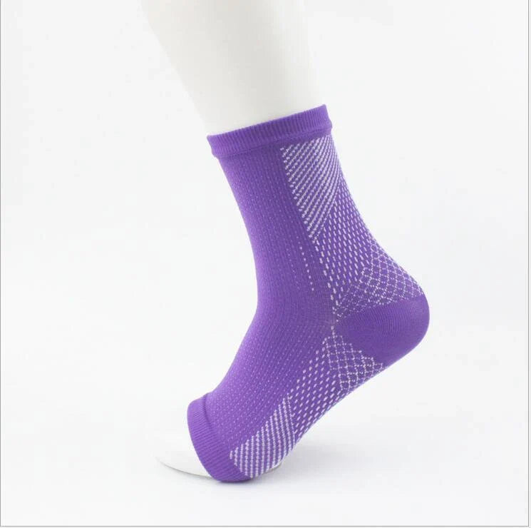 Premium nylon ankle support sports socks with progressive compression, breathable design, and unisex fit for fitness and outdoor activities