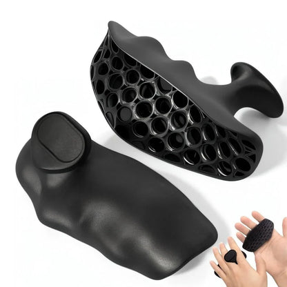 Anti-slip grip strengthener finger trainer for dumbbell exercises with breathable fabric