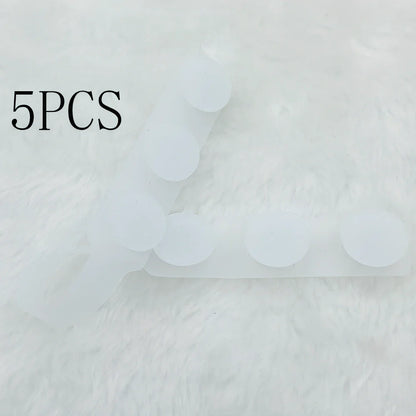 Silicone mask extension strap showing 1.5cm width and colour options including transparent