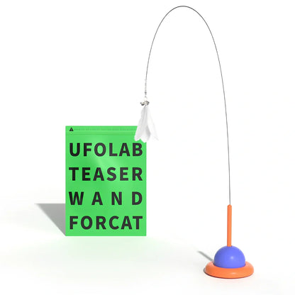 25cm Doumao Stick cat toy in bright colours with ABS plastic construction