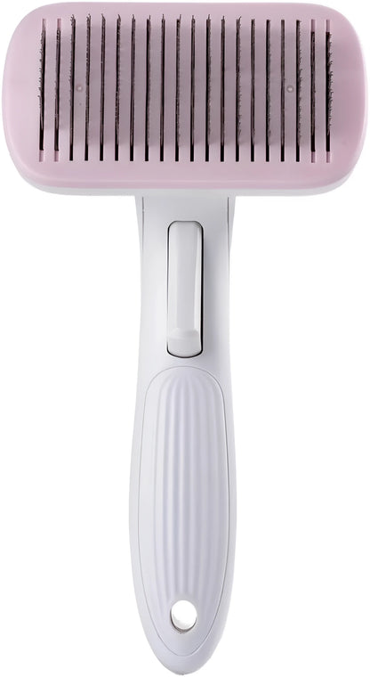 Automatic pet hair removal comb for dogs and cats with one-click needle technology