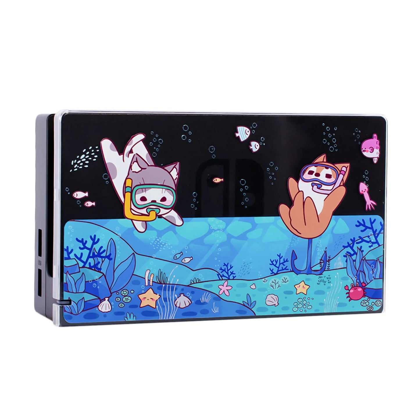Pawdiary submarine exploration themed protective case for Nintendo Switch and Switch OLED consoles