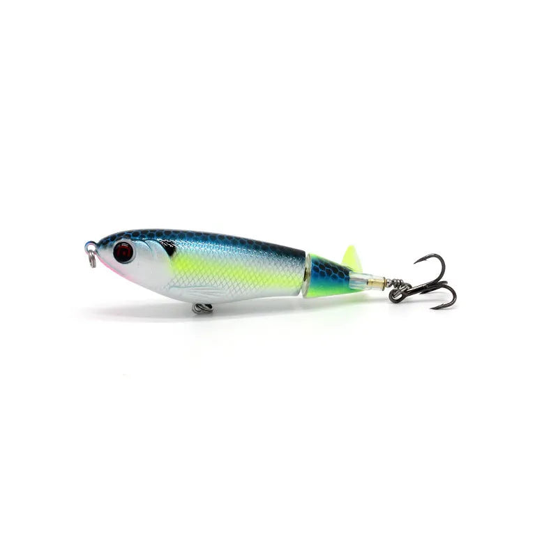 7.5cm road fishing bait showing bionic design with colour variants and 8g weight