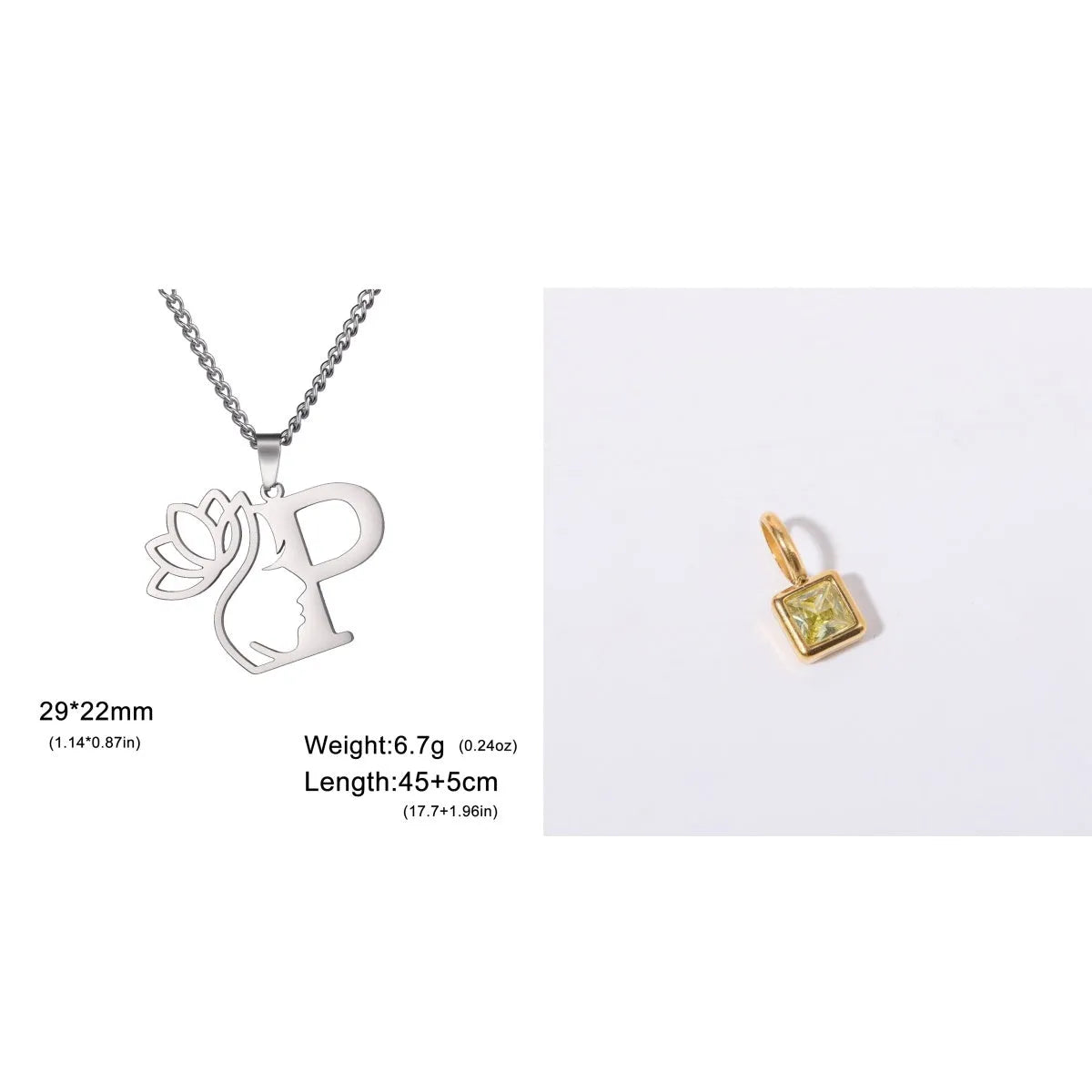 Stainless steel fashion necklace with geometric cross chain design and electroplated finish in gold or silver colour