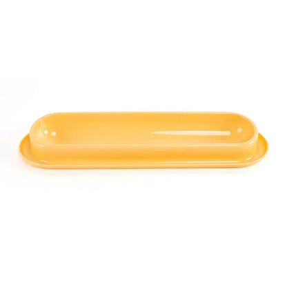 Green raised pet food and water bowls with non-slip leakproof bases for dogs and cats