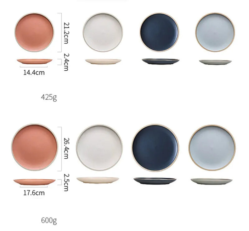 Ceramic dinner plate in a matte pure colour finish with sesame point glaze, a 10 inch microwave and oven safe dish suitable for everyday use, dishwasher-safe in a contemporary blue design.