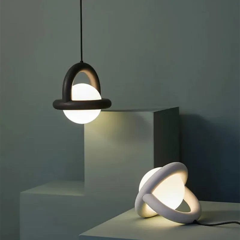 Danish Designer Model Bedroom Bedside Hanging Line Lamp: Adjustable 36V LED lighting with three colour dimming options for personalised ambient illumination in Nordic-style interiors