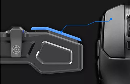 Black mobile game controller for smartphones with plug play for iOS and Android