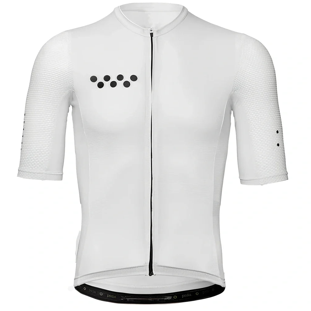 Men's cycling jersey with moisture-wicking fabric in multiple sizes from XS to 4XL