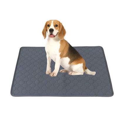 Pet Parents washable dog pee pad in neutral colour with waterproof backing