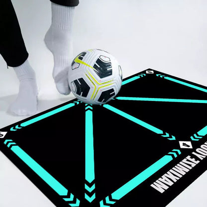Non-slip football training mat, 60X90CM, black, for enhanced practice sessions