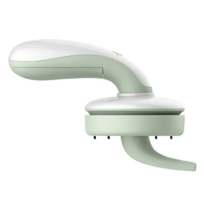 Mini desktop vacuum cleaner in pink, green, blue, and gray for dust removal