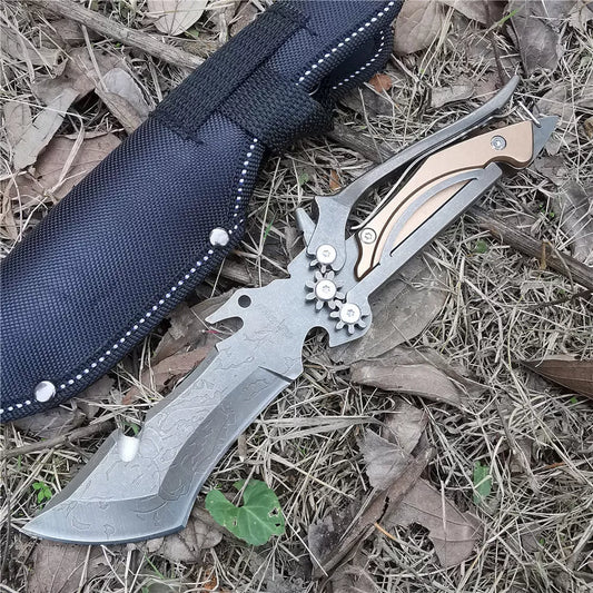 8CR13MOV blade camping knife with 3CR13MOV handle for outdoor use