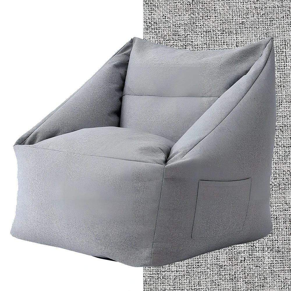 Fabric leisure sofa chair in charcoal grey with 66cm square seating and 70cm height